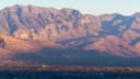 Mountain landscape at alpenglow